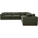 Rue Green Modular Sectional, Classic L